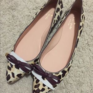 New Kate Spade animal print flats